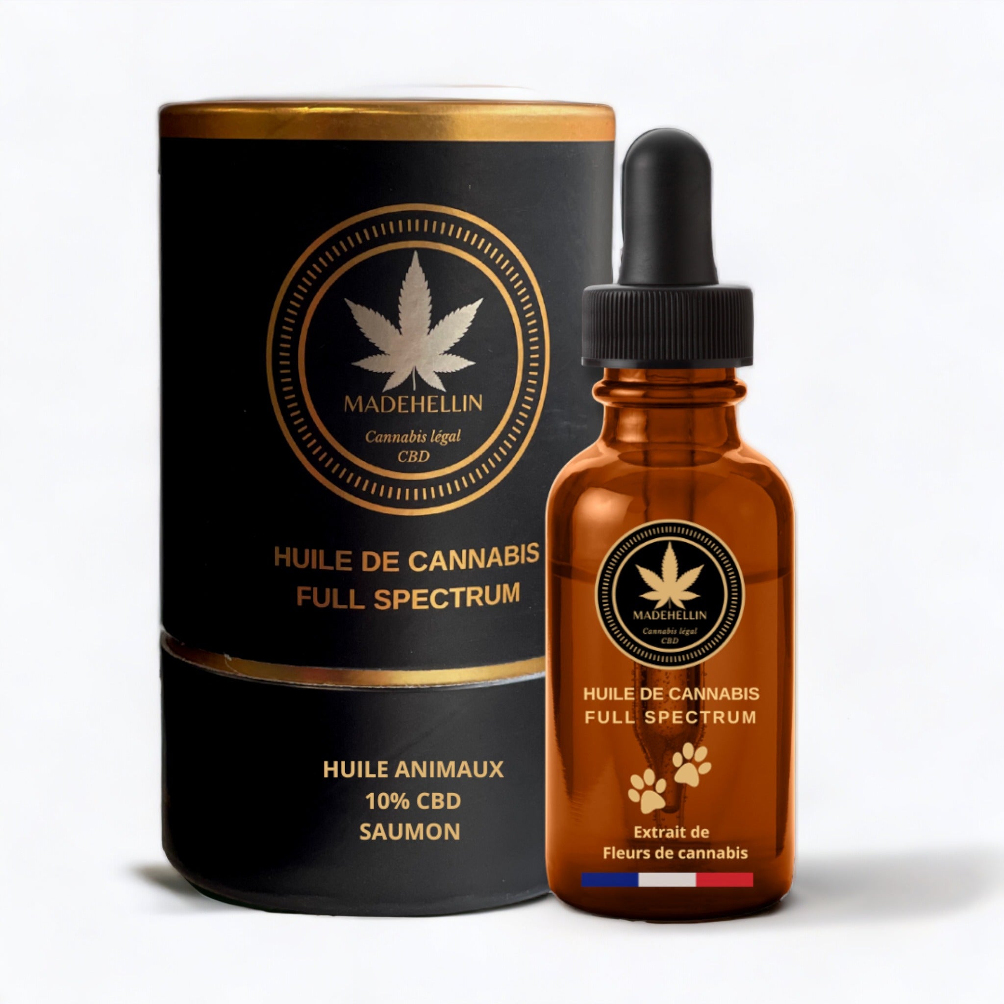 Salmon Oil 10% CBD for Animals - Madehellin: Natural Animal Well-being